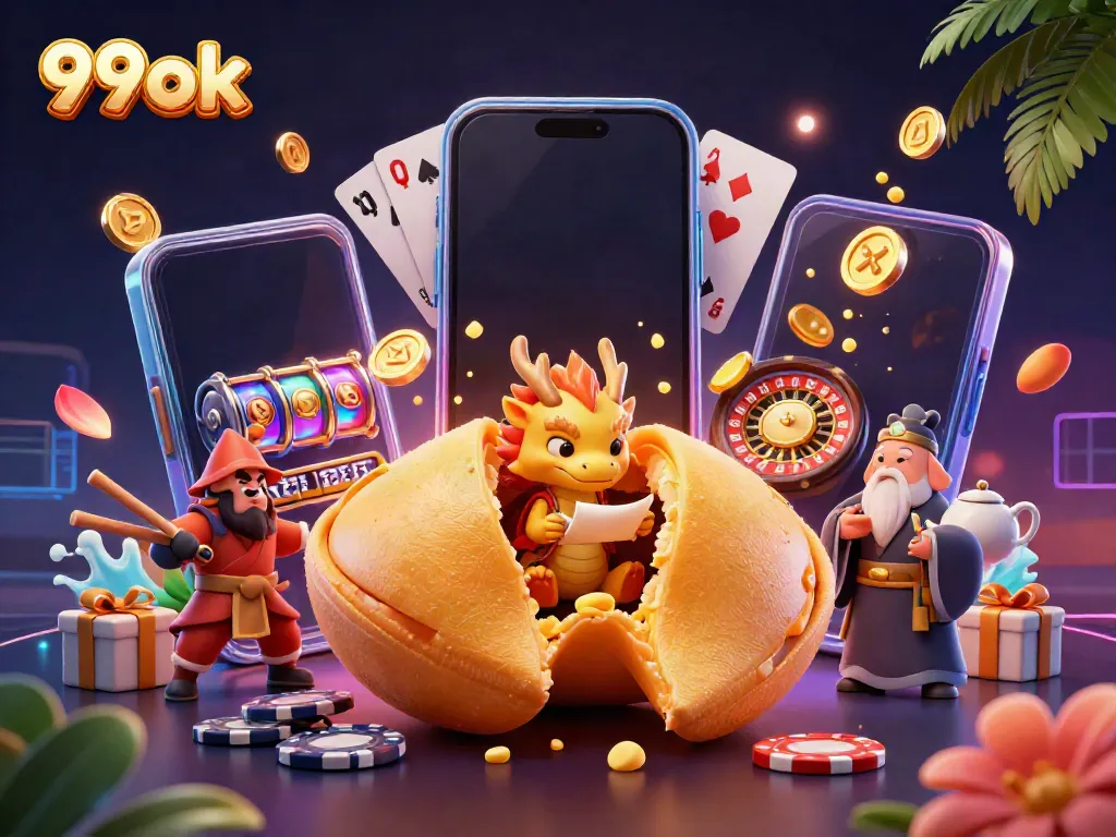 Engage with 99ok by immersing in a vibrant casino world filled with fortune elements.