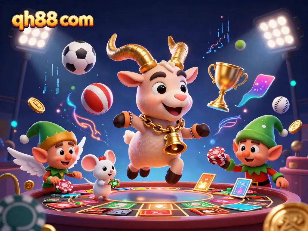 Experience excitement and thrills at qh88 com with a vibrant casino scene featuring dynamic characters.