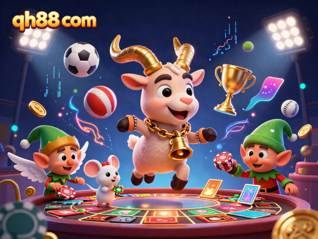 Experience excitement and thrills at qh88 com with a vibrant casino scene featuring dynamic characters.
