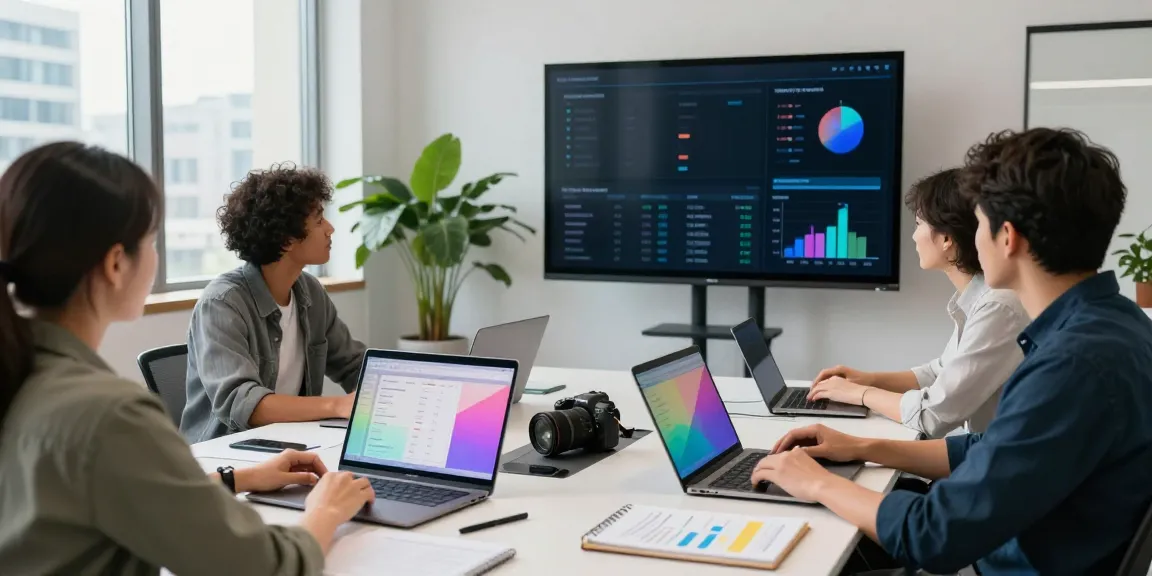Team collaborating on Paid Ads Management strategies in a modern office.
