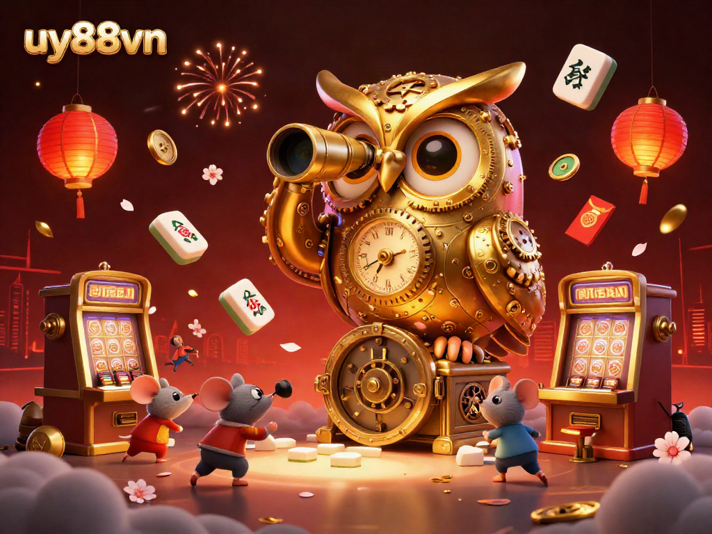 Experience thrilling gameplay at uy88vn with vibrant 3D elements illuminating the casino floor.