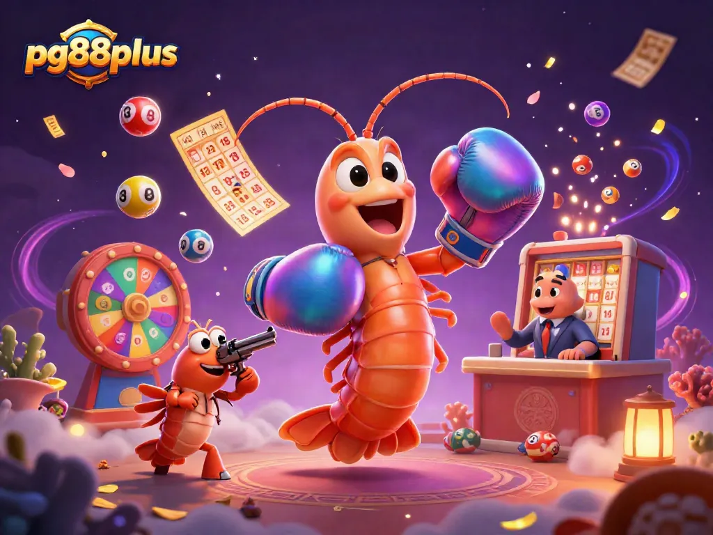 Experience the thrill of pg88plus with vibrant lottery elements and dynamic characters.
