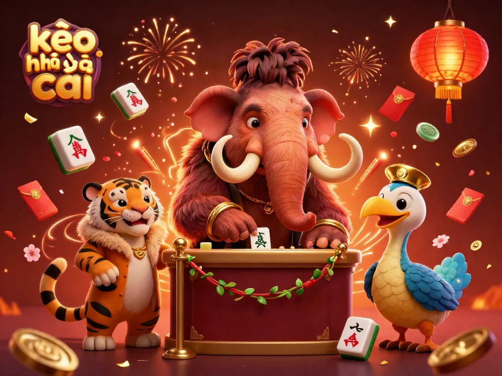 Engage with kèo nhà cái as the woolly mammoth bouncer checks IDs at the vibrant casino entrance.