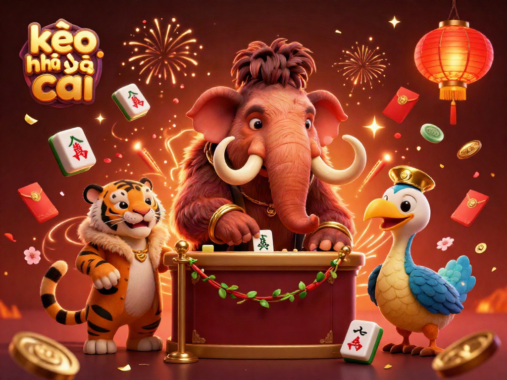 Engage with kèo nhà cái as the woolly mammoth bouncer checks IDs at the vibrant casino entrance.