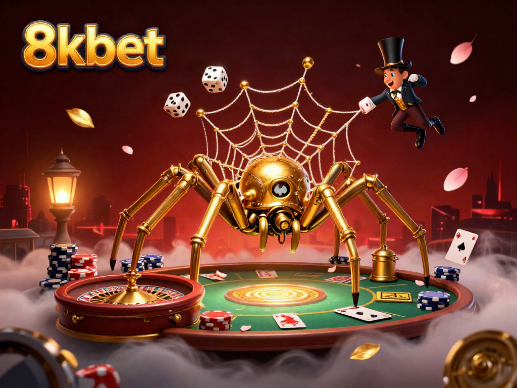 Engage with 8kbet's unique casino adventure featuring a rich steampunk scene.