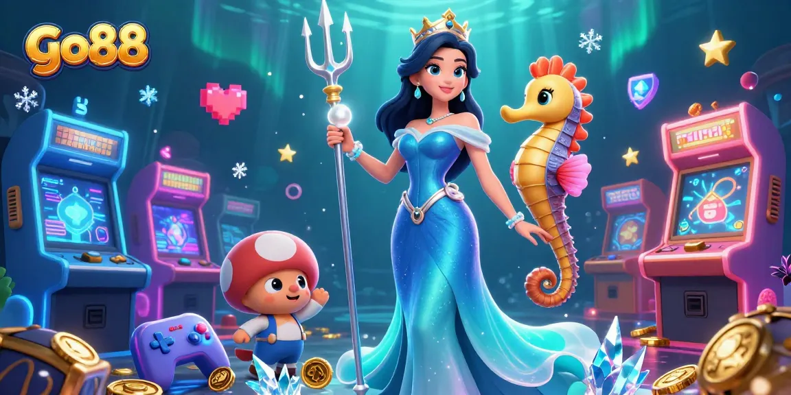 Experience the thrilling world of go88 and its vibrant gaming landscape through this dynamic underwater scene.