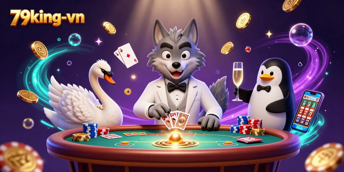 Experience the thrill of winning at 79king-vn with an engaging casino scene filled with lively characters and sparkling rewards.