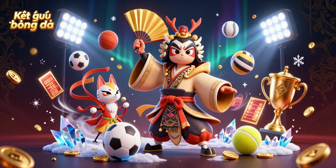 Engage with Kết quả bóng đá in a vibrant 3D scene that showcases dynamic sports elements.