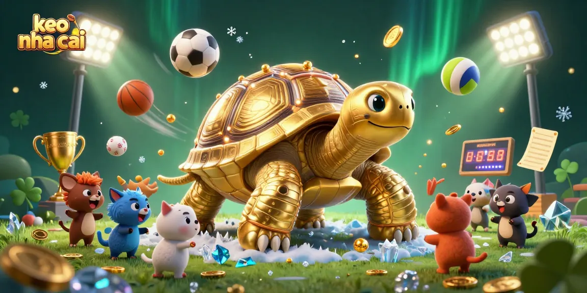 Engage with keo nha cai through illustrated sports betting, animated characters with vibrant actions.