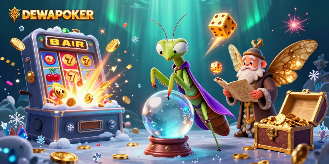 Experience the thrilling casino world of DEWAPOKER with exciting characters and vibrant gaming elements.
