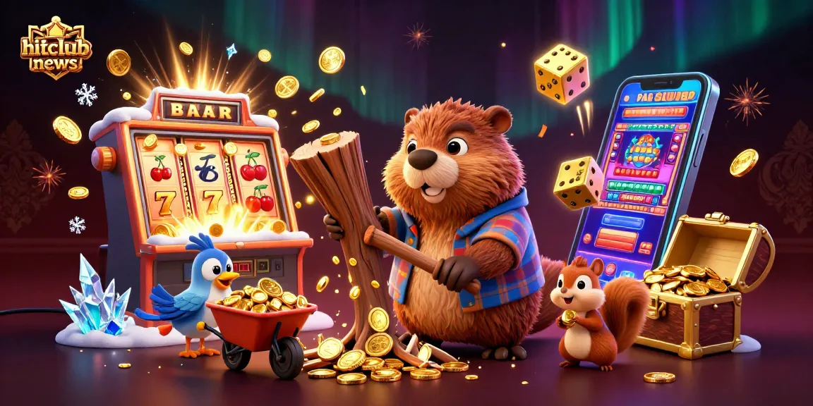 Engage in thrilling gaming at hitclubnews with a festive scene of casino action and animation.
